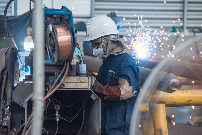 肥城网架焊接车间